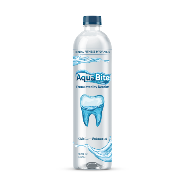 AquaBite™ Bottle — Calcium-Enhanced Dental Fitness Hydration, 16.9 FL OZ